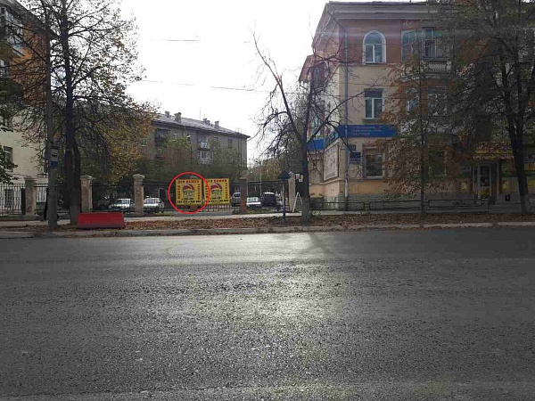 Реклама на Наружных конструкциях улица Алюминиевая, ост. Площадь им Горького (левый) нечетная