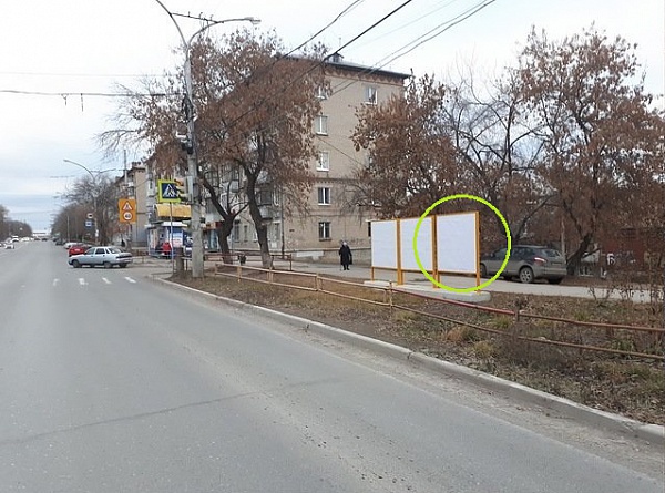 Реклама на Наружных конструкциях Пересечение улиц Алюминиевая и Калинина (правый) четная